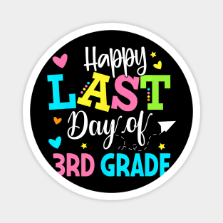 Last Day of 3rd Grade Kids Teacher Student Graduation Magnet